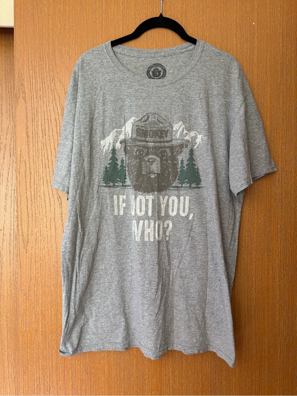 Original Penguin Heather Gray Crewneck with Bear Emblem